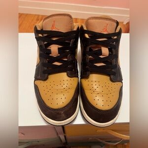 Jordan Brown and Tan Sneakers
